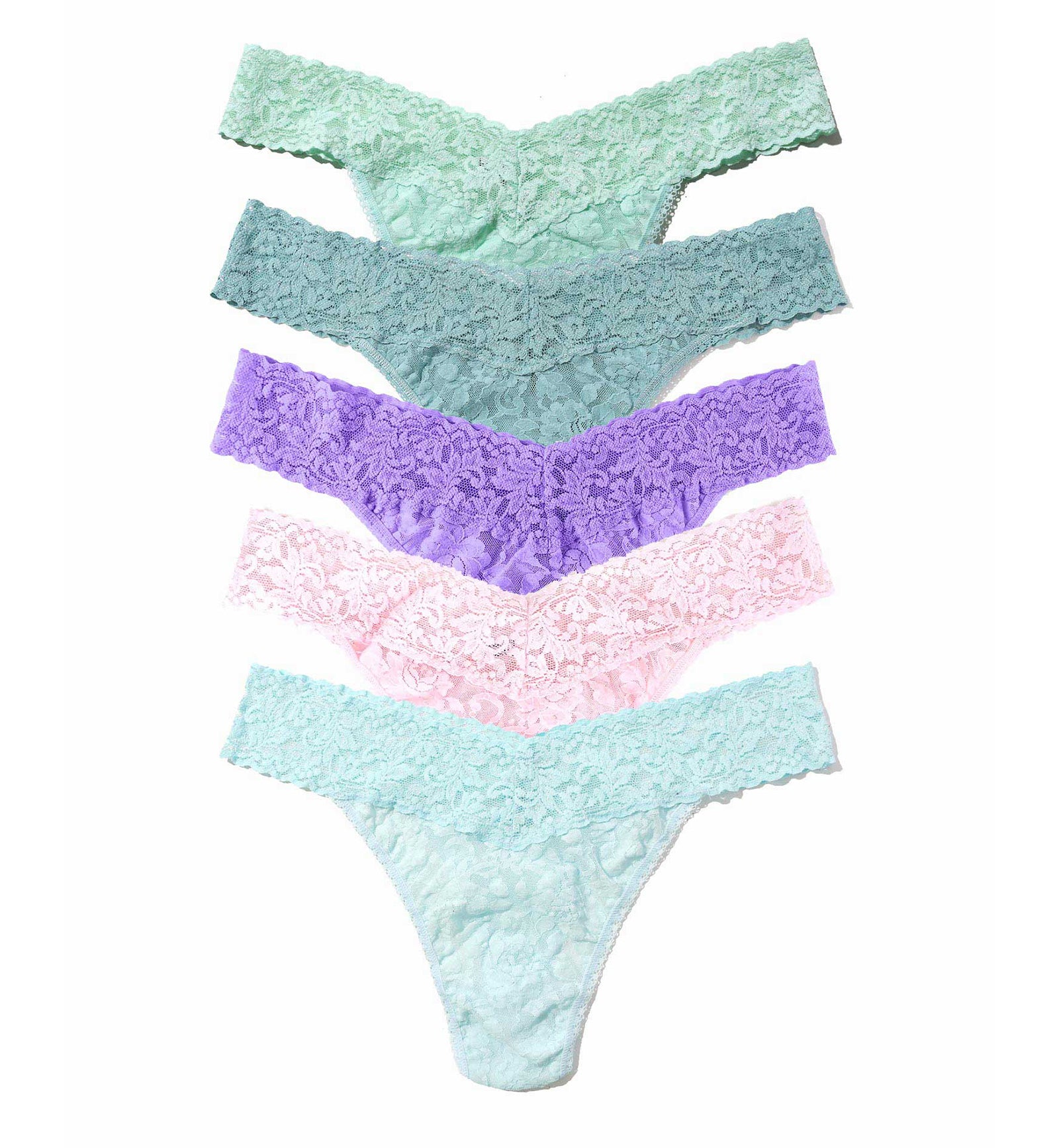 Hanky Panky 5-PACK Signature Lace Original Rise Thong (48115PK),CPHD - CPHD,One Size