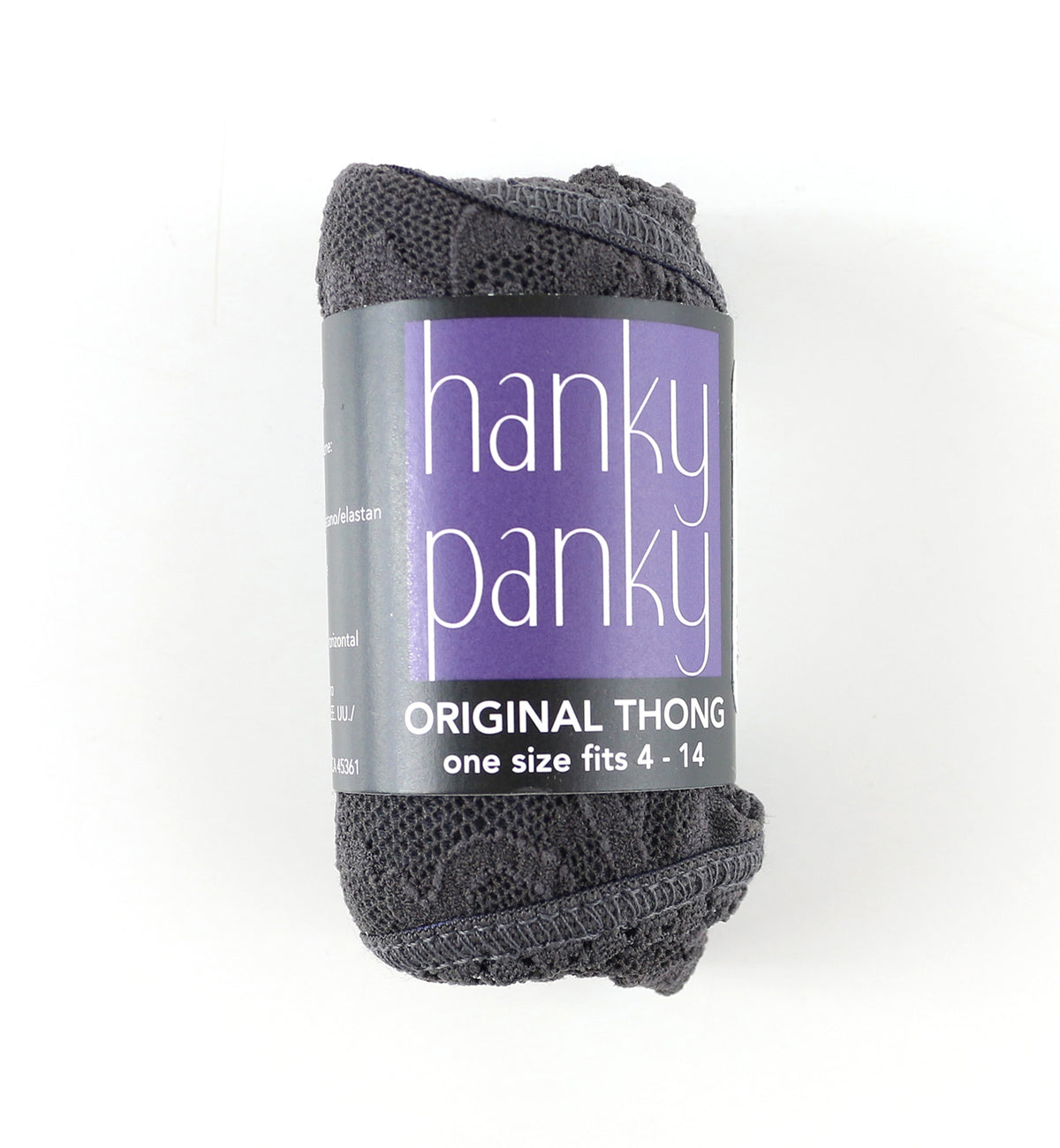 Hanky Panky Signature Lace Original Rise Thong (4811P),Granite - Granite,One Size