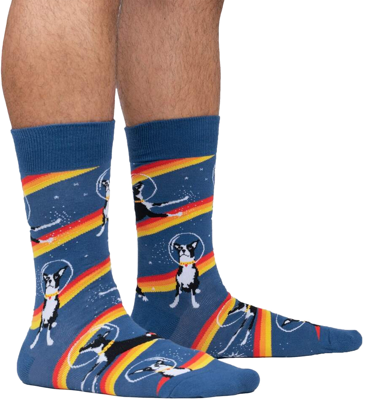 SOCK it to me Men's Crew Socks (mef0507),Astro Puppy - Astro Puppy,One Size
