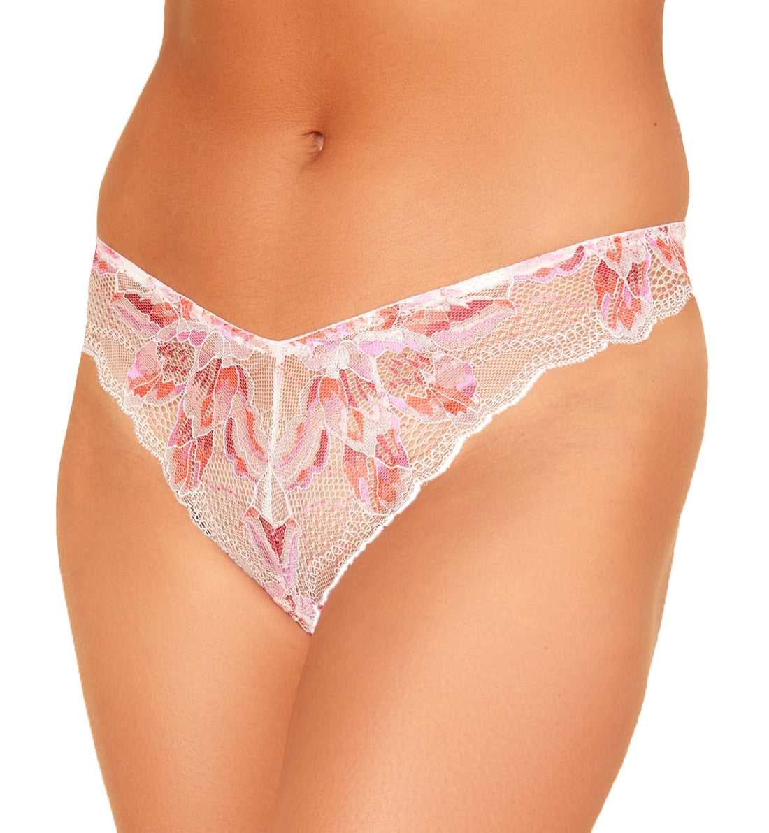 Cosabella Paradiso Low Rise Thong (PARAD0321),L/XL,Rossa/White - Rossa/White,L/XL