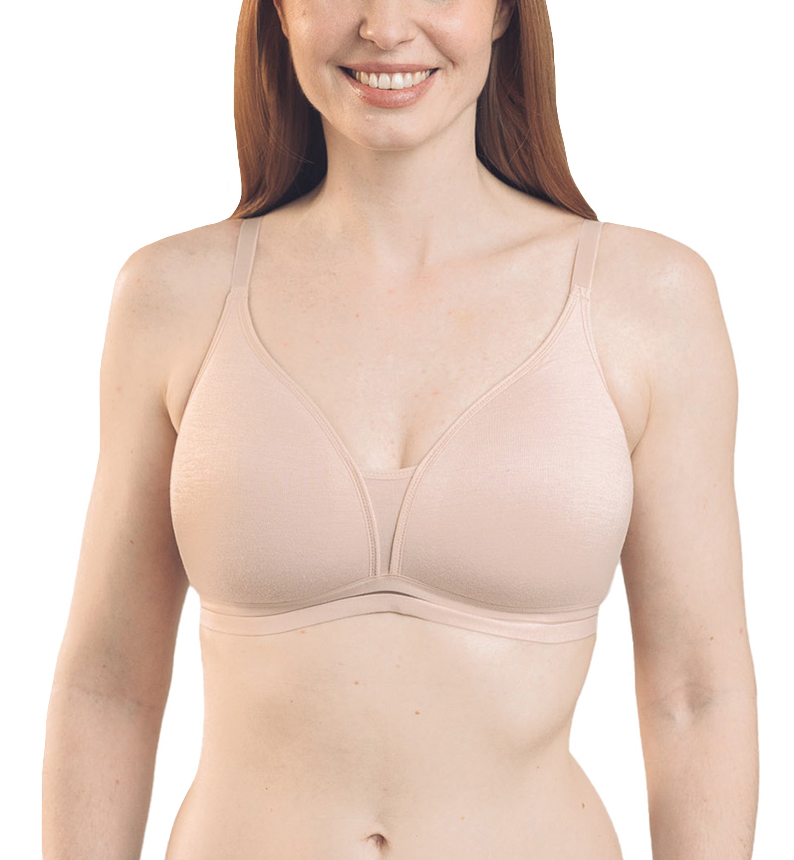 Royce Posie Non-Wire Convertible T-shirt Bra (8031),28B,Blush - Blush,28B