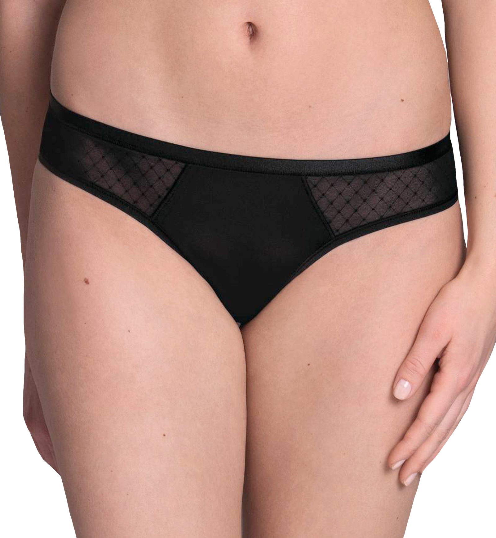 Rosa Faia by Anita Eve Shorty Brazilian Panty (1331),US 6,Black - Black,6