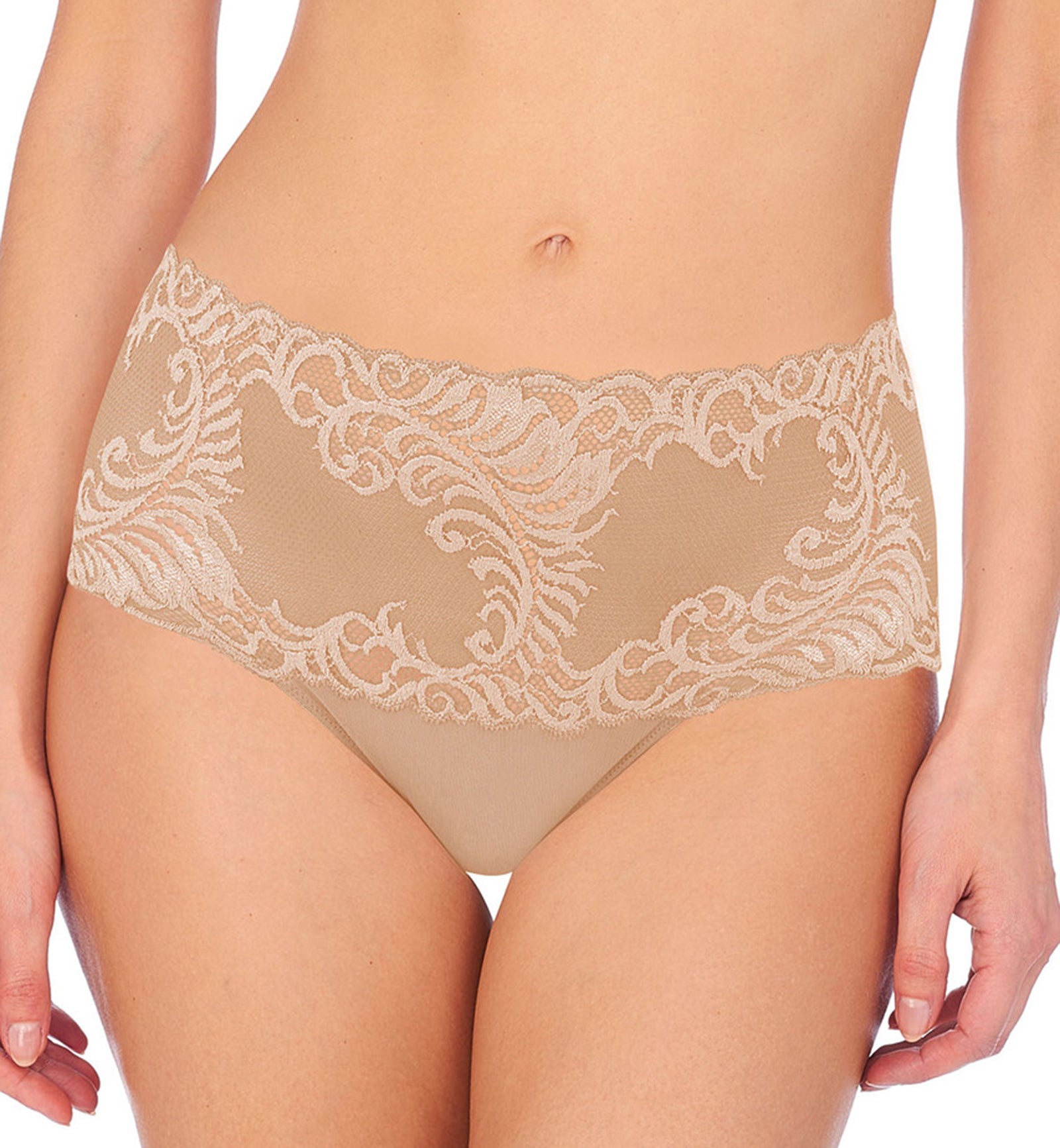 Natori Bliss Girl Brief Panty (756023),Small,Cafe - Cafe,Small