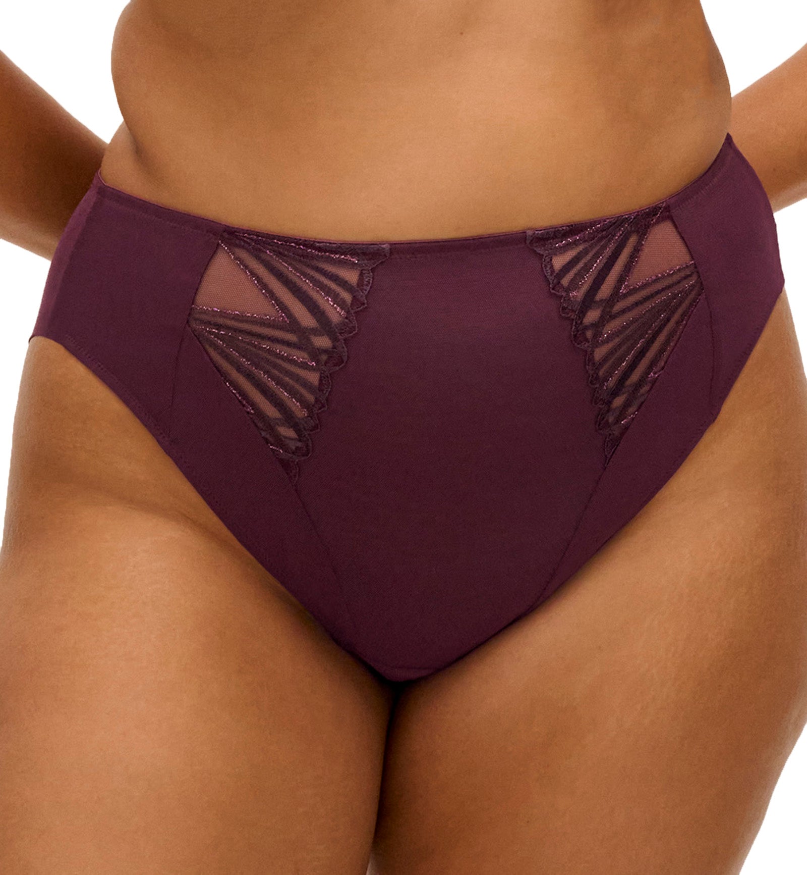 Elomi Reja Panty Brief (303150),Small,Fig - Fig,Small