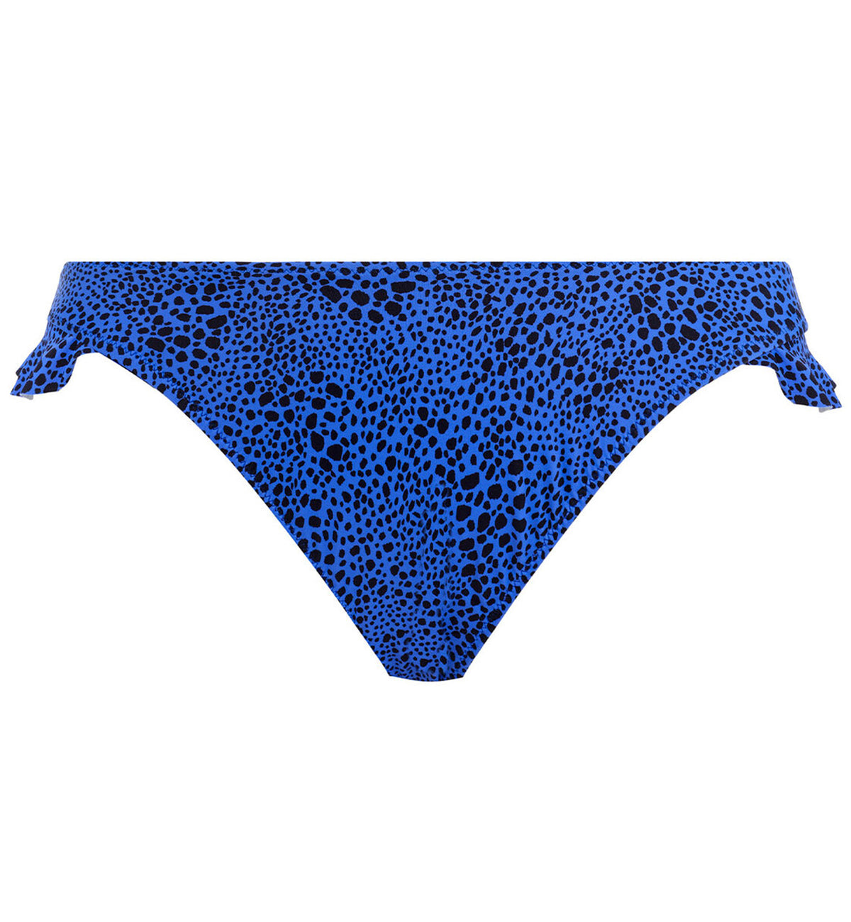 Elomi Pebble Cove High Leg Frill Swim Brief (ES801185),UK 16,Blue - Blue,UK 16