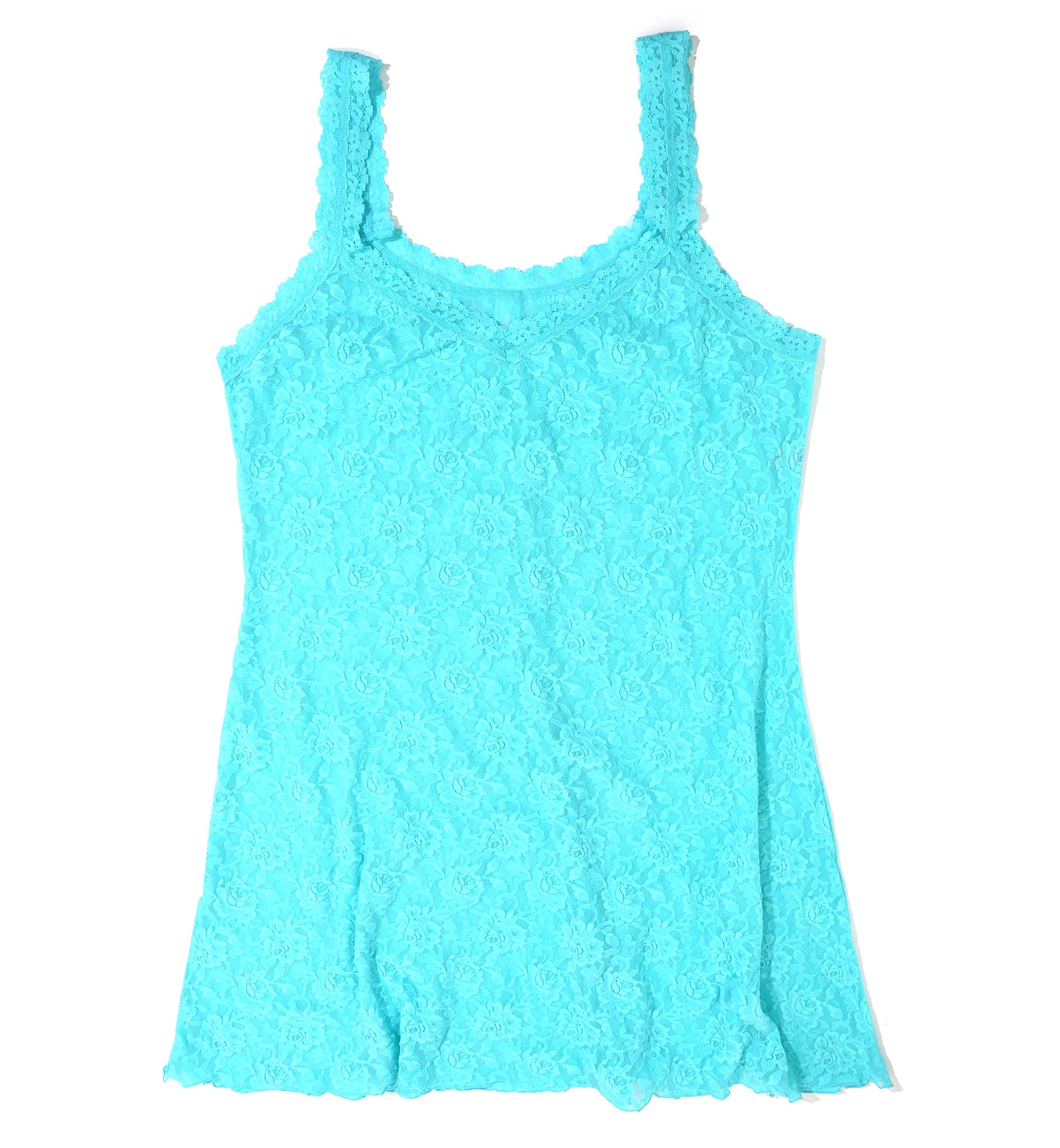 Hanky Panky Signature Lace Chemise PLUS (485214X),1X,Aquatic Blue - Aquatic Blue,1X