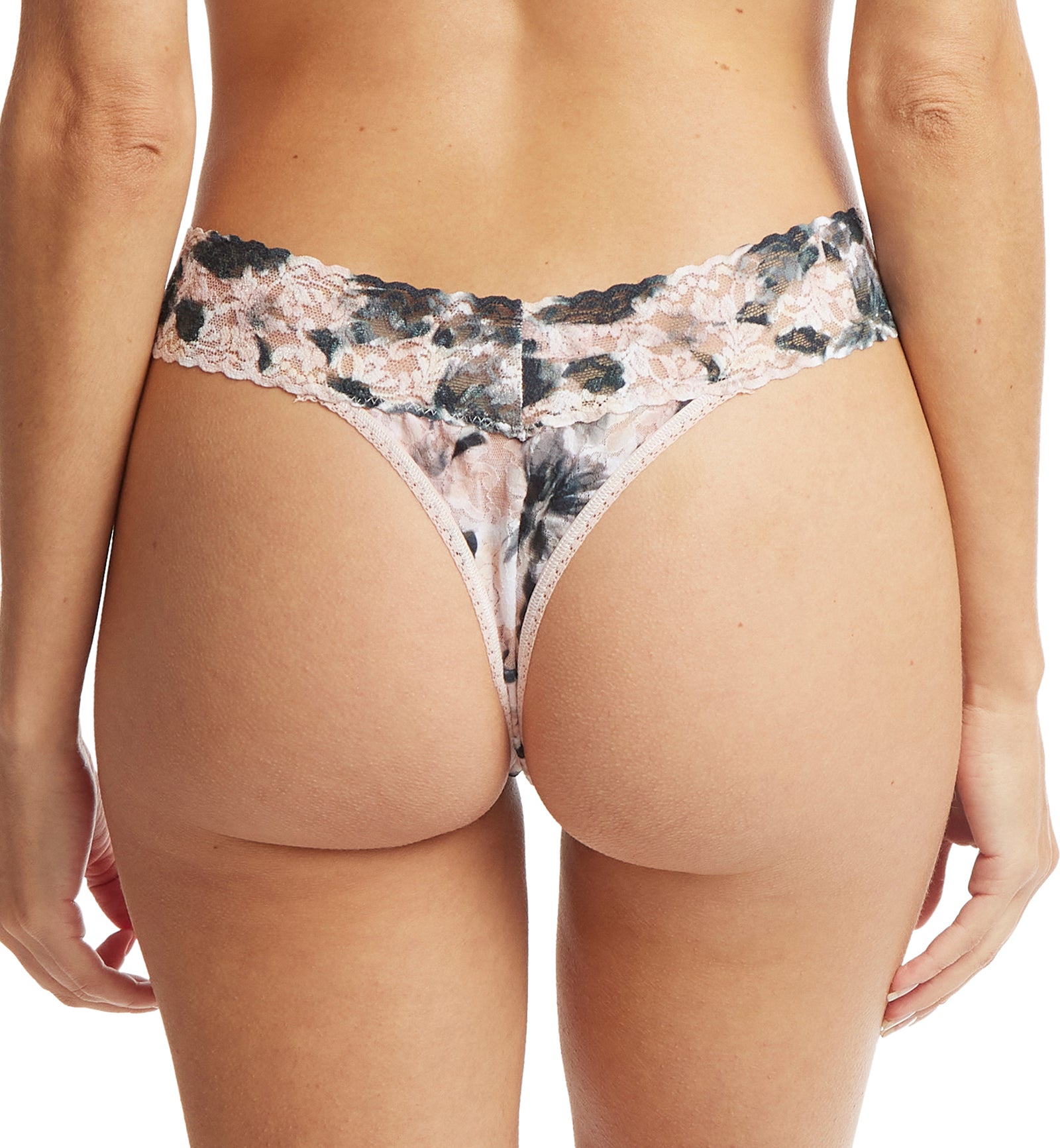 Hanky Panky Signature Lace Printed Original Rise Thong (PR4811P),Still Life - Still Life,One Size