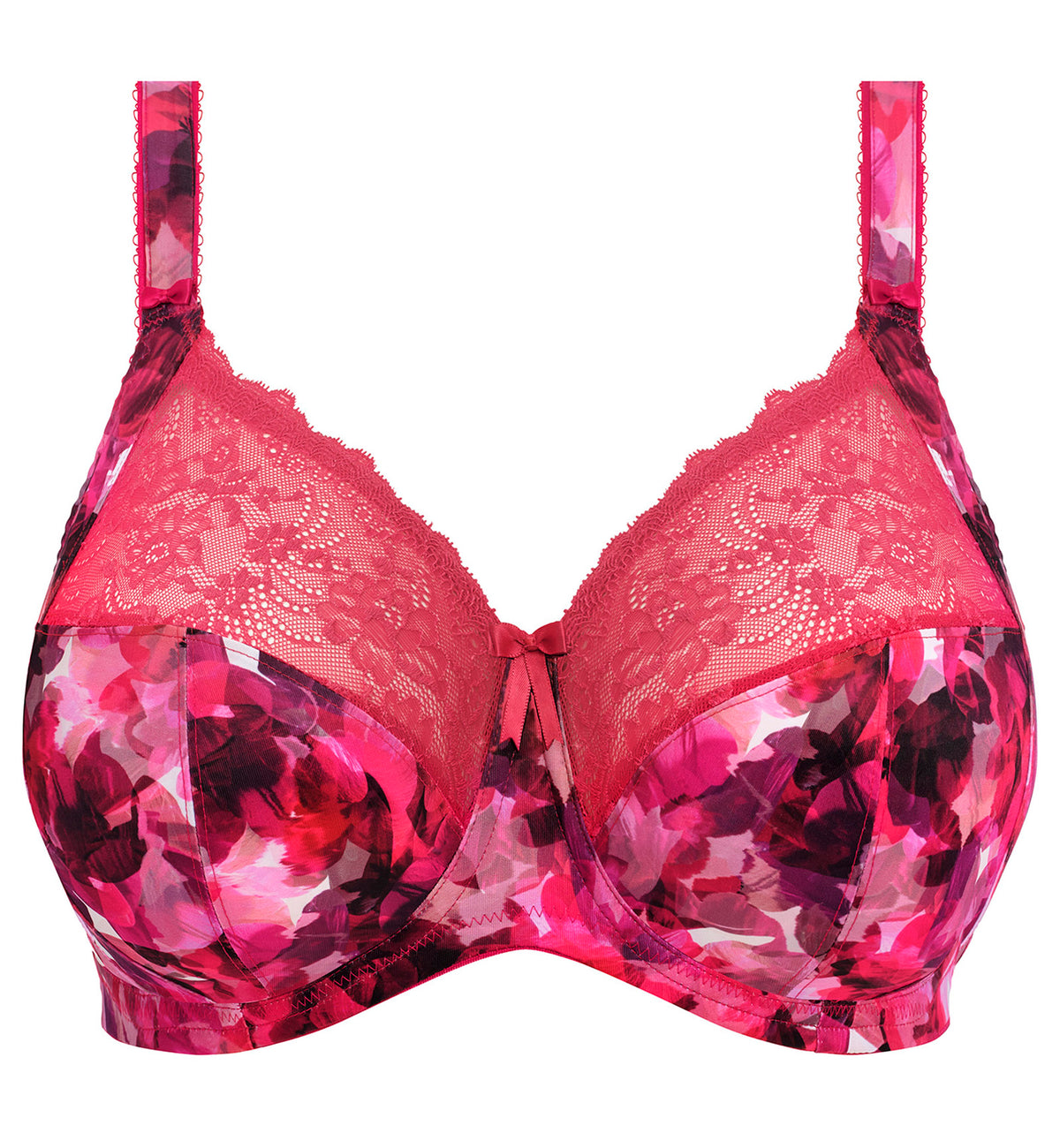Elomi Morgan Stretch Lace Banded Underwire Bra (4110),32GG,Berry Crush - Berry Crush,32GG
