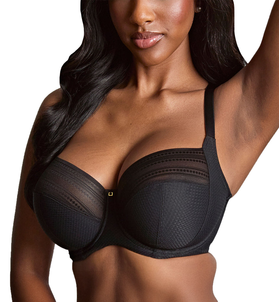 その他 SALSATION Bra Panache Serene Stretch Lace Full Cup Underwire Bra (10305) - Noir