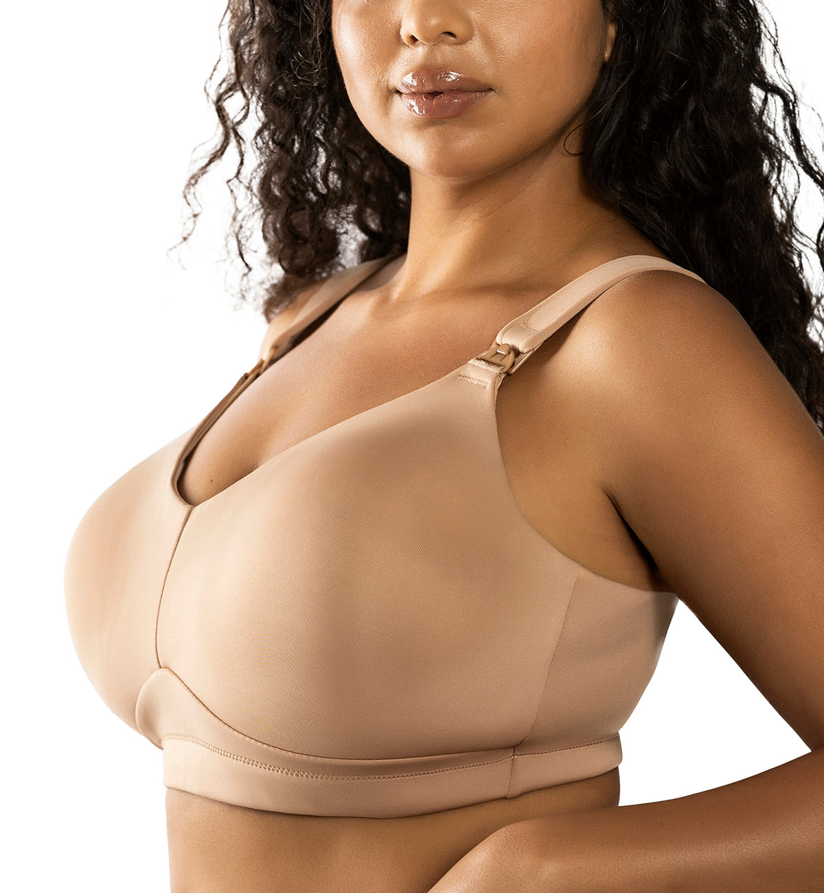 Parfait Holly Seamless Wire-Free Nursing Bra (NB501),S,Warm Sand - Warm Sand,Small