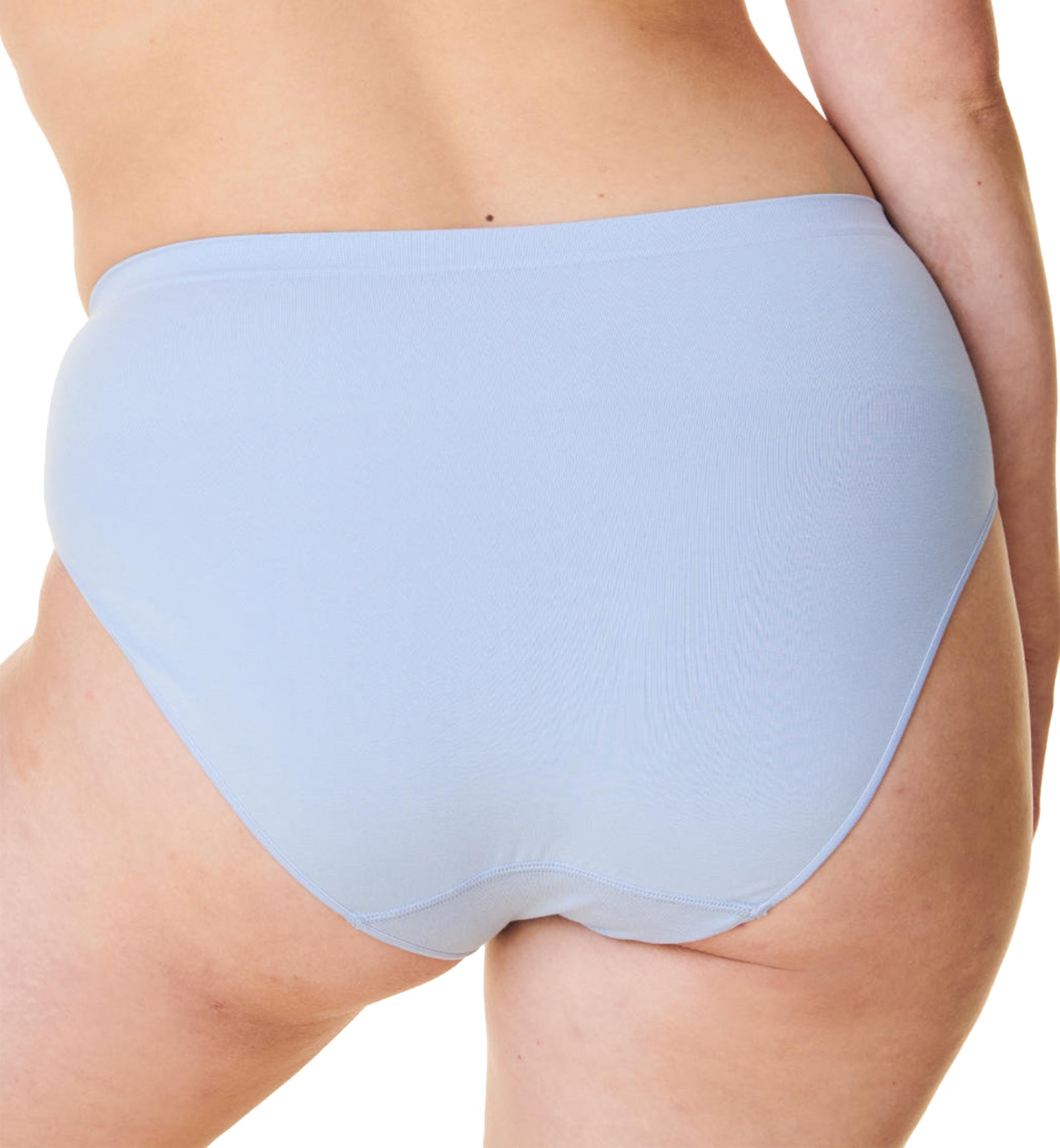 BRAVADO! DESIGNS High-Rise Seamless Panty (21001BA),XS/S,Hydrangea Blue - Hydrangea Blue,XS/S