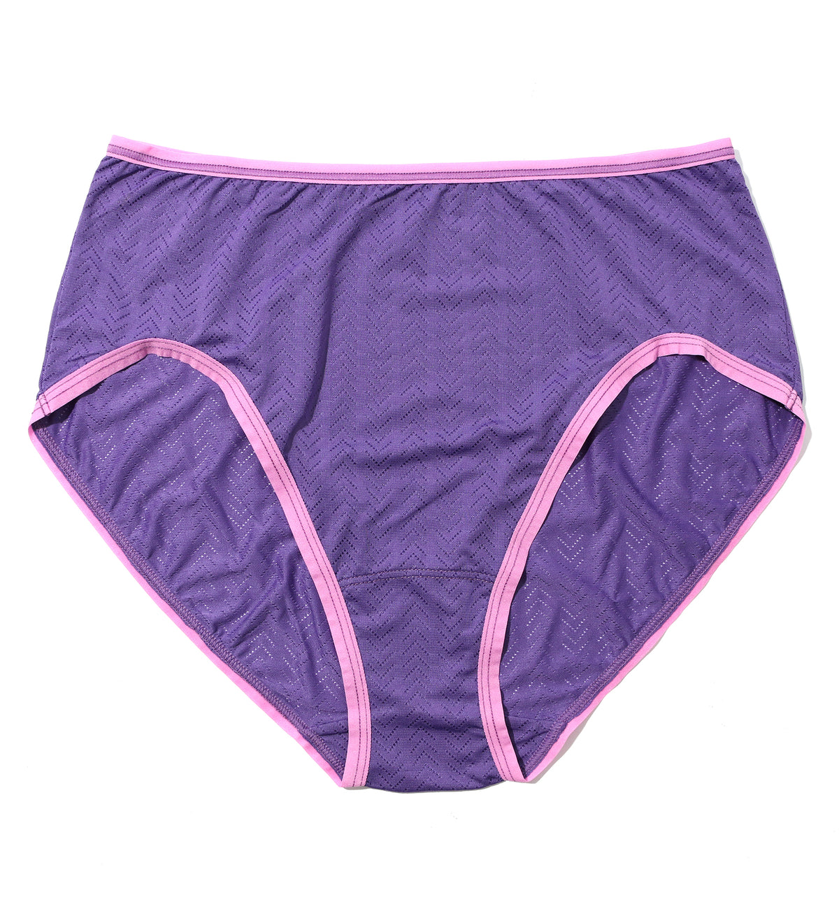 Hanky Panky MoveCalm High Waisted Brief (2P2264),XS,Acai Berry/Drifting Horizon - Berry/Horizon,XS