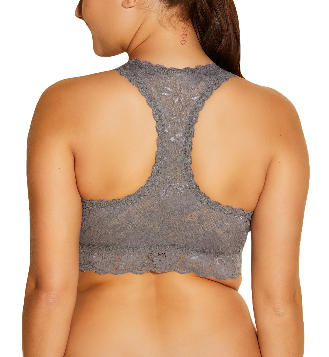 Cosabella Never Say Never CURVY Racie Racerback Bralette (NEVER1355),Petite,Odisha Grey - Odisha Grey,Petite
