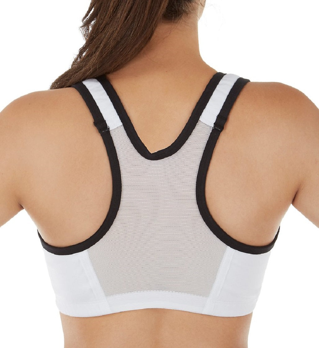 Valmont Front Zip Sports Bra White : : Clothing, Shoes
