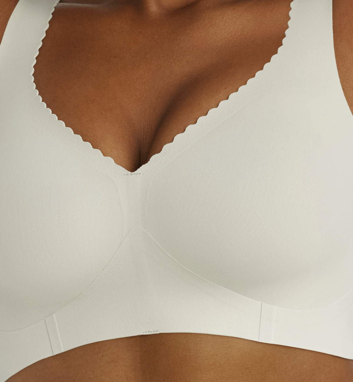 Evelyn & Bobbie EVELYN Deep V-Neck Bralette (1834),Small,Aloe - Aloe,Small