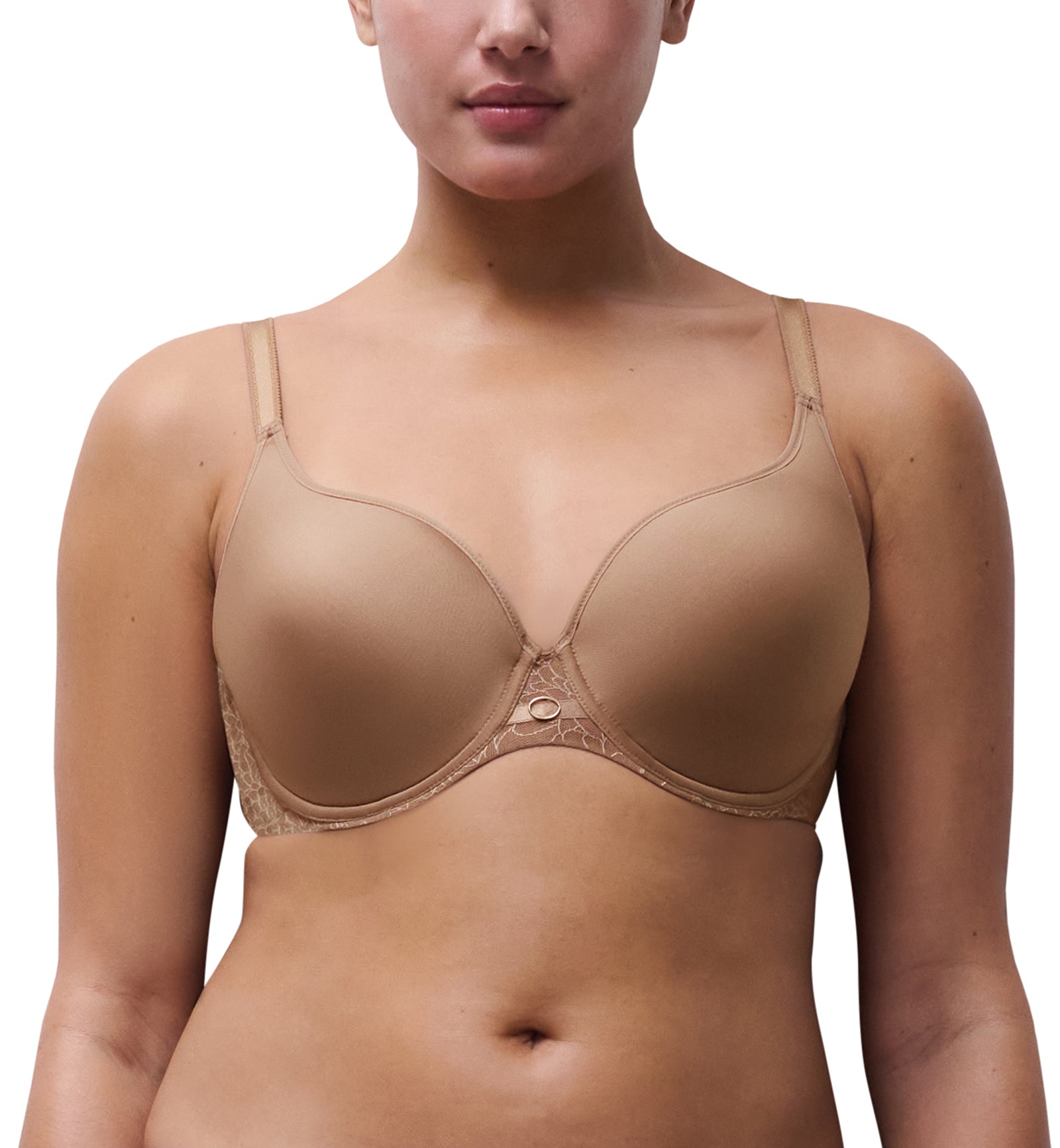 Chantelle Belle Sexy Solution Plunge Underwire Bra (C10INE),30D,Coffee Latte - Coffee Latte,30D