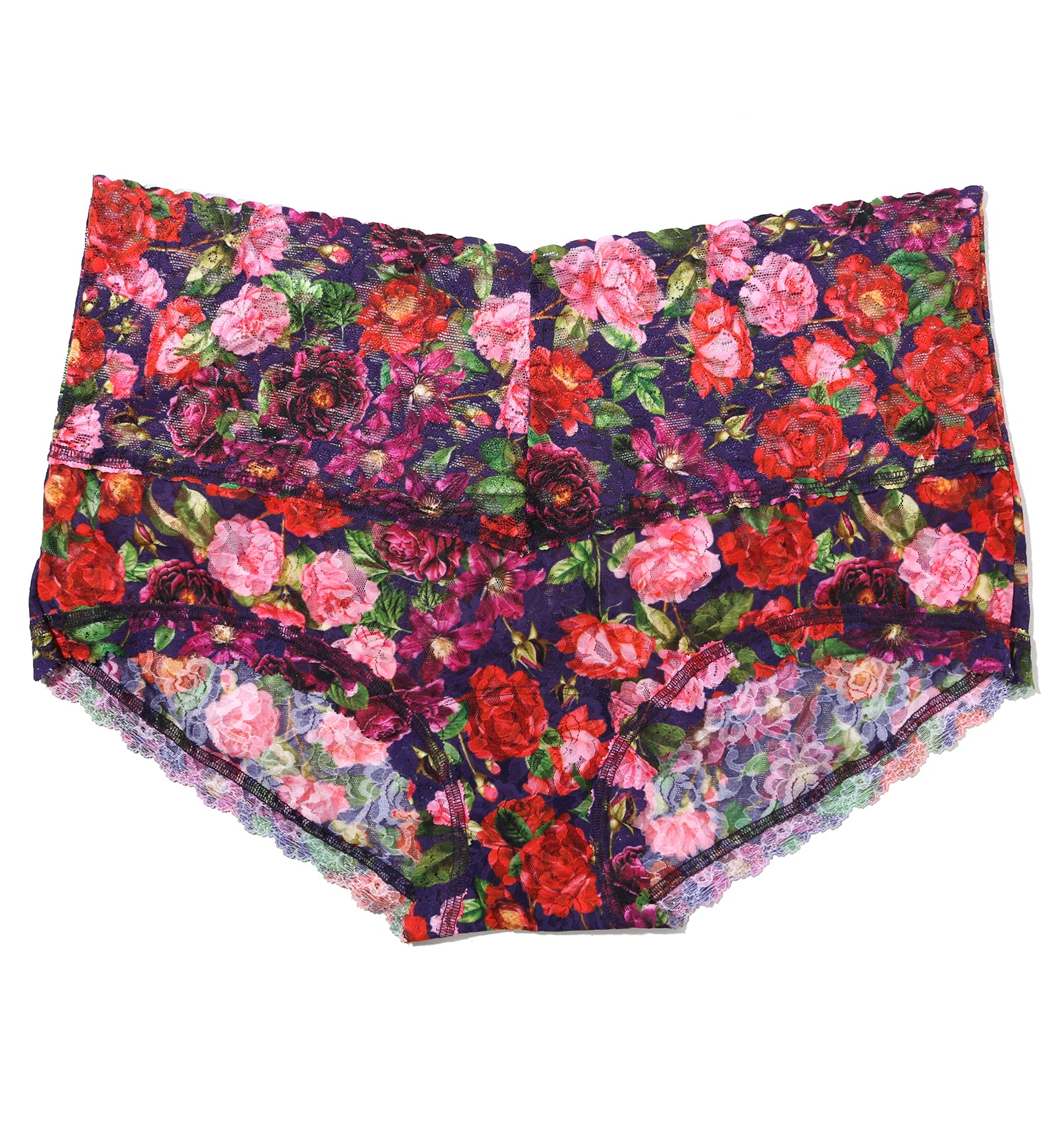 Hanky Panky Signature Lace Printed PLUS Retro Boyshort (PR9K1204X),1X,Winters Tale - Winters Tale,1X