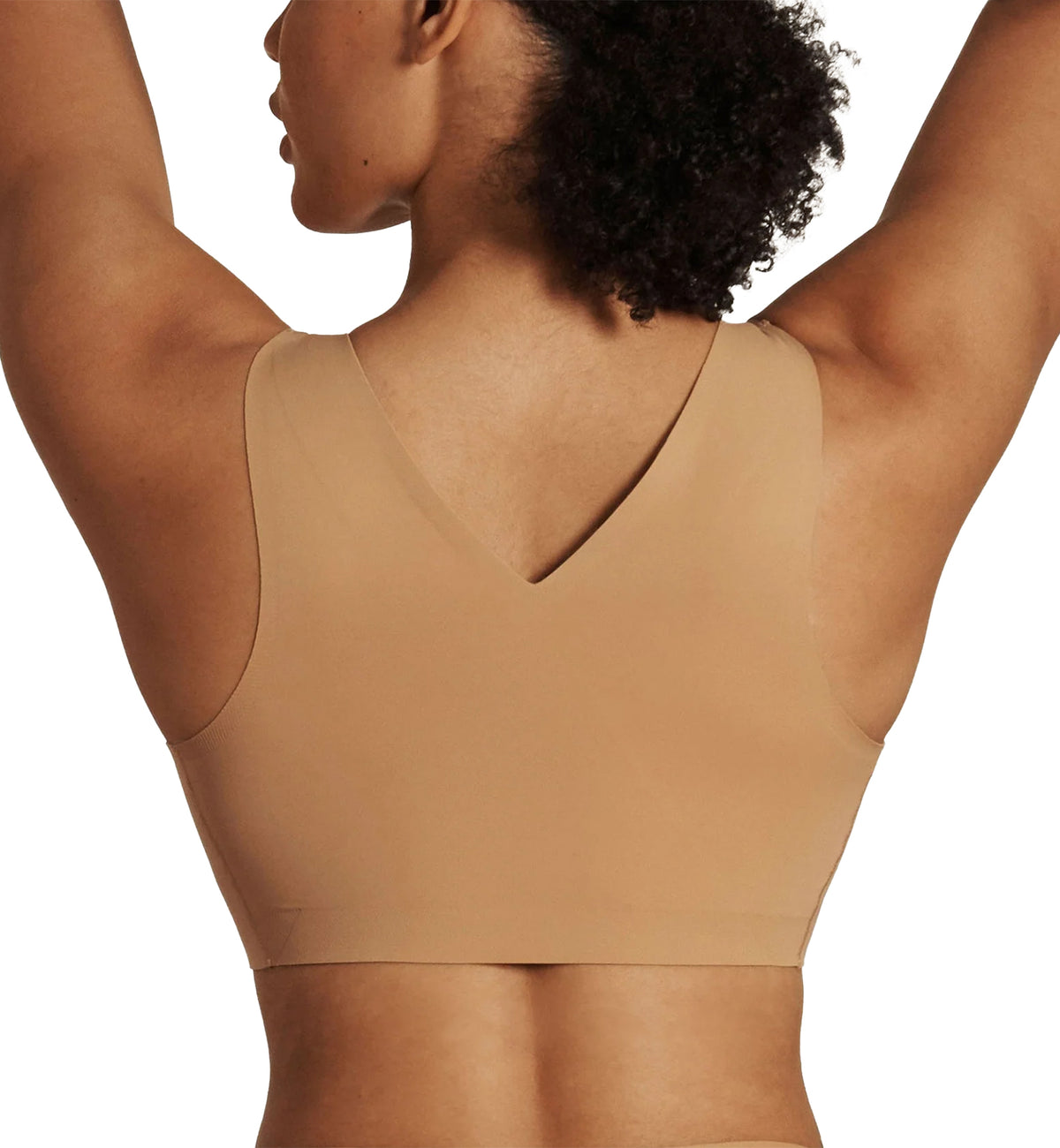 Evelyn & Bobbie DEFY V-Neck Bralette w/ Removable Pads (1728﻿),Small,Mica - Mica,Small