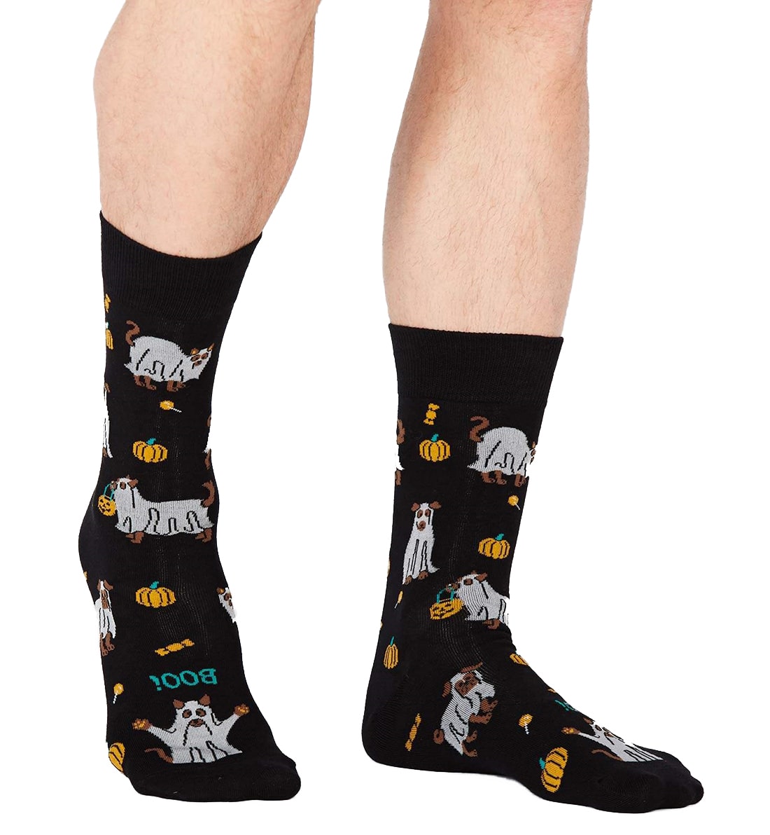 SOCK it to me Men&#39;s Crew Socks (mef0324),Trick Or Treat - Trick Or Treat,One Size