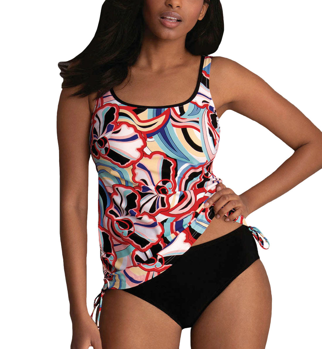 Anita Retro Vision Belinda Adjustable Side Tankini (8477),36C,Original - Original,36C