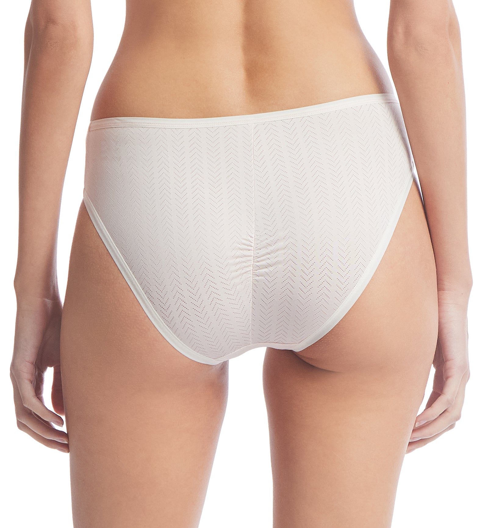 Hanky Panky MoveCalm Ruched Back Brief (2P2184),XS,Pearl/Marshmallow - Pearl/Marshmallow,XS