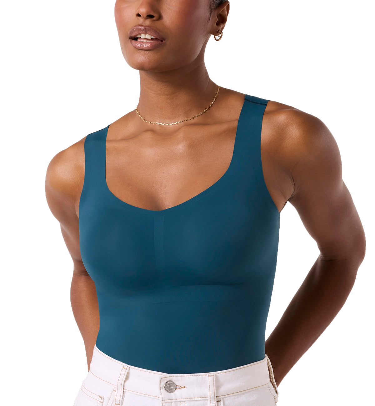Evelyn & Bobbie DEFY Bra Tank (1829A),Small,Deep Tide - Deep Tide,Small