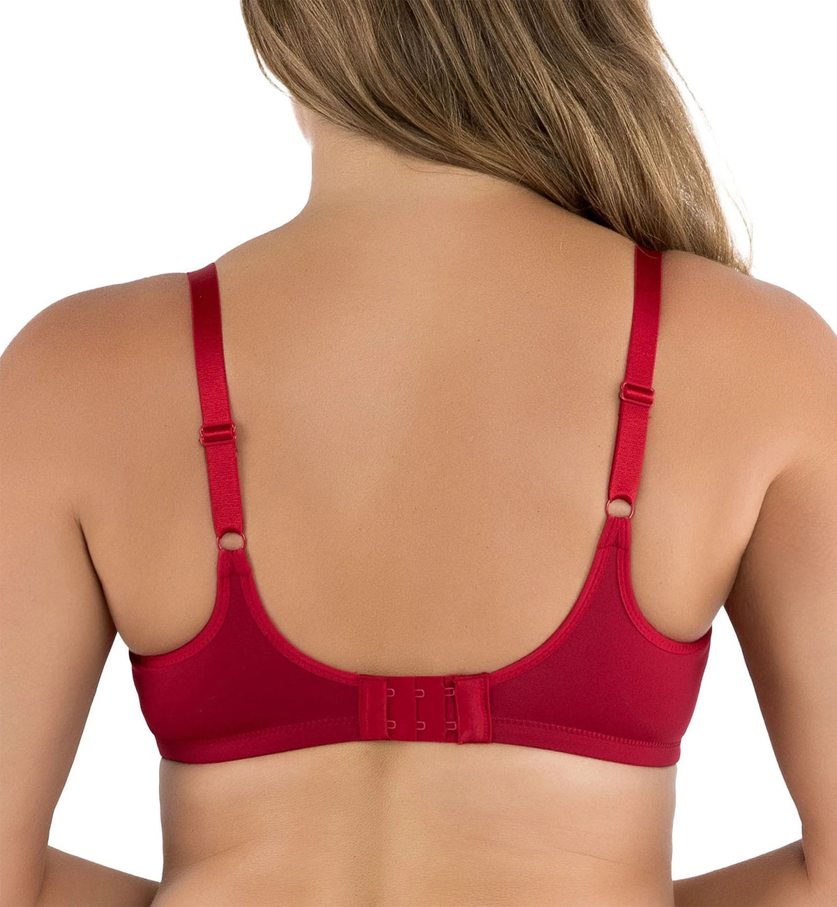 Parfait Pearl Seamless Minimizer Underwire Bra (P60921),30D,Rio Red - Rio Red,30D