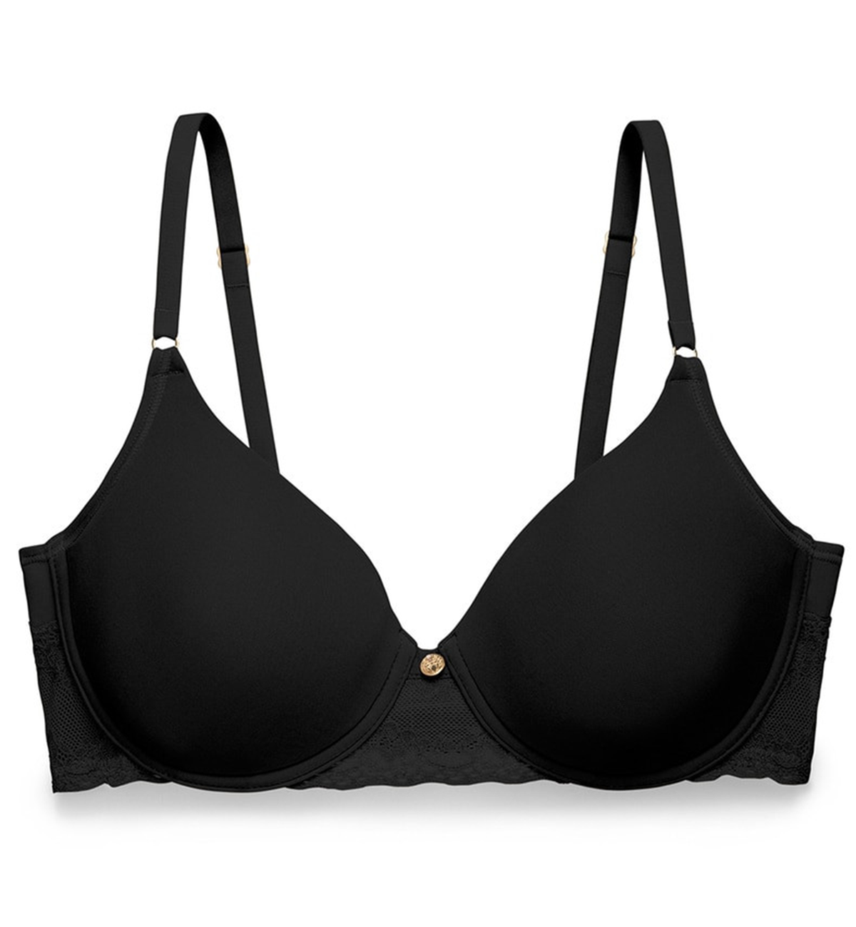 Natori Bliss Perfection Contour Underwire Bra (721154),30C,Black - Black,30C