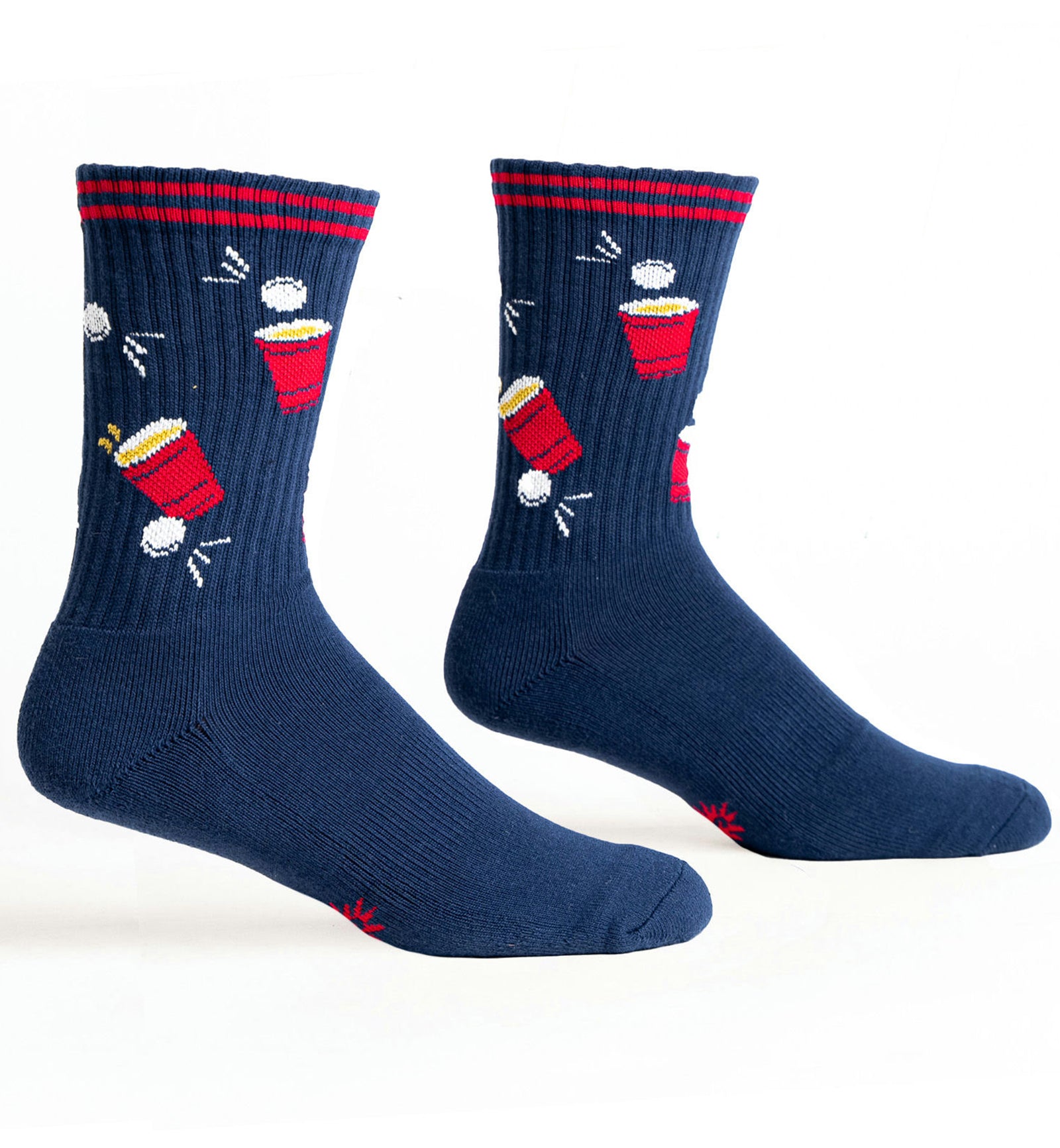 SOCK it to me Athletic Ribbed Crew Socks (R0039),Americas Cup - Americas Cup,One Size