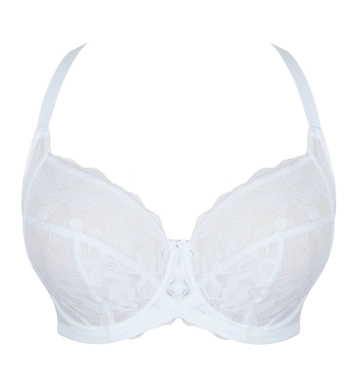 Panache Evangeline Full Cup Underwire Bra (11435),30E,White - White,30E