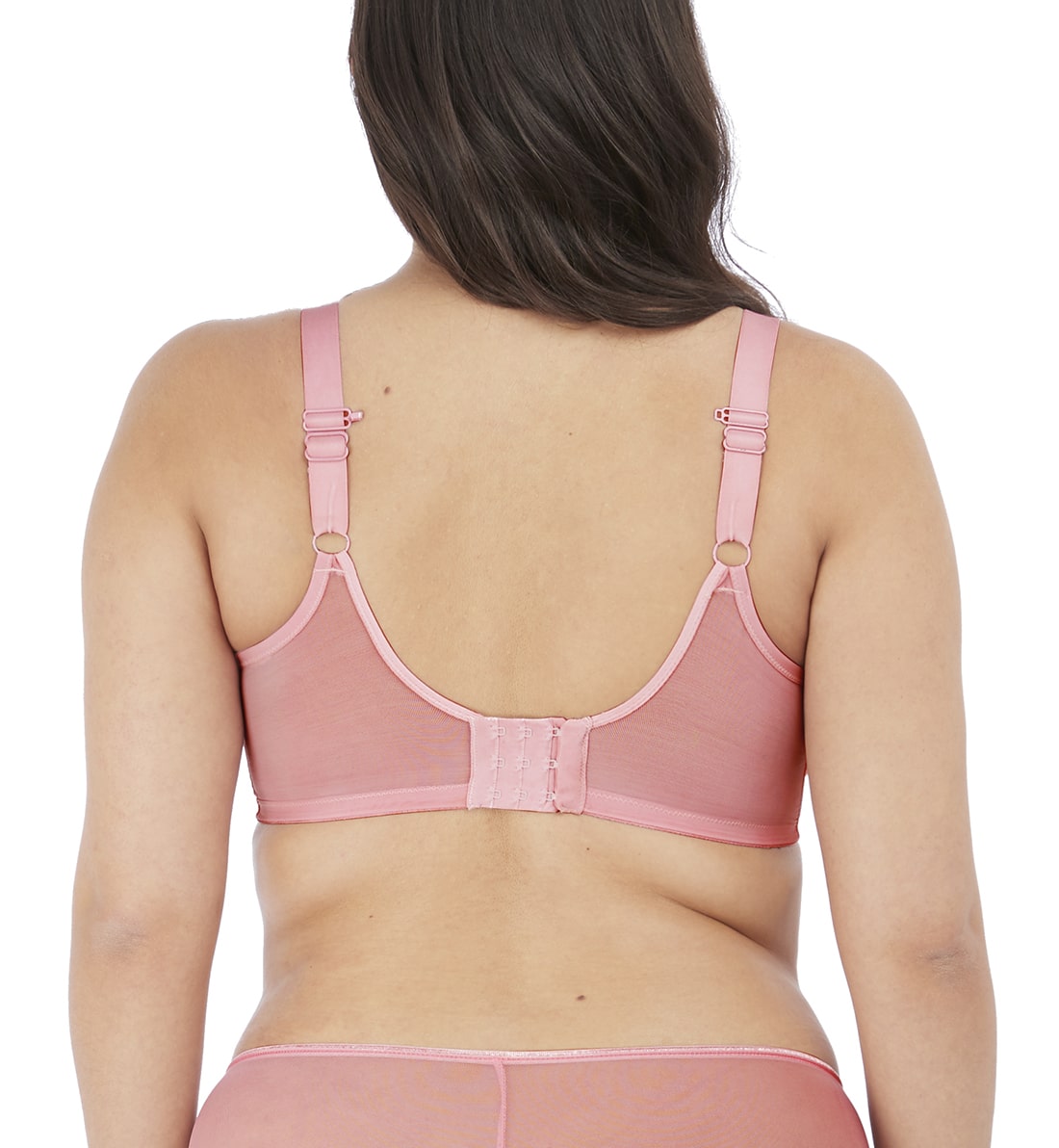 Elomi Matilda Banded Plunge Underwire Bra (8900),32HH,Rose - Rose,32HH