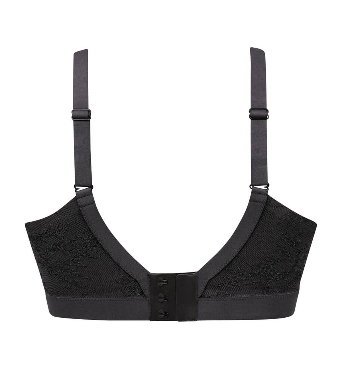 Anita Essential Lace Lightly Padded NURSING Bralette (5057),Small,Anthracite - Anthracite,Small