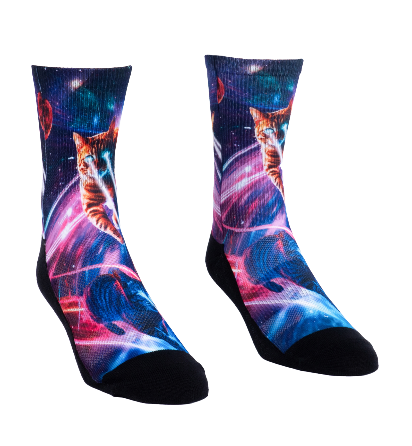 SOCK it to me Athletic Printed Performance Crew Socks (AP0001),Laser Cats - Laser Cats,One Size
