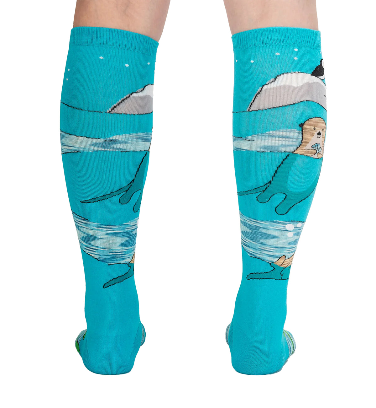 SOCK it to me Unisex Knee High Socks (F0627),Plays Well With Otters - Plays Well With Otters,One Size
