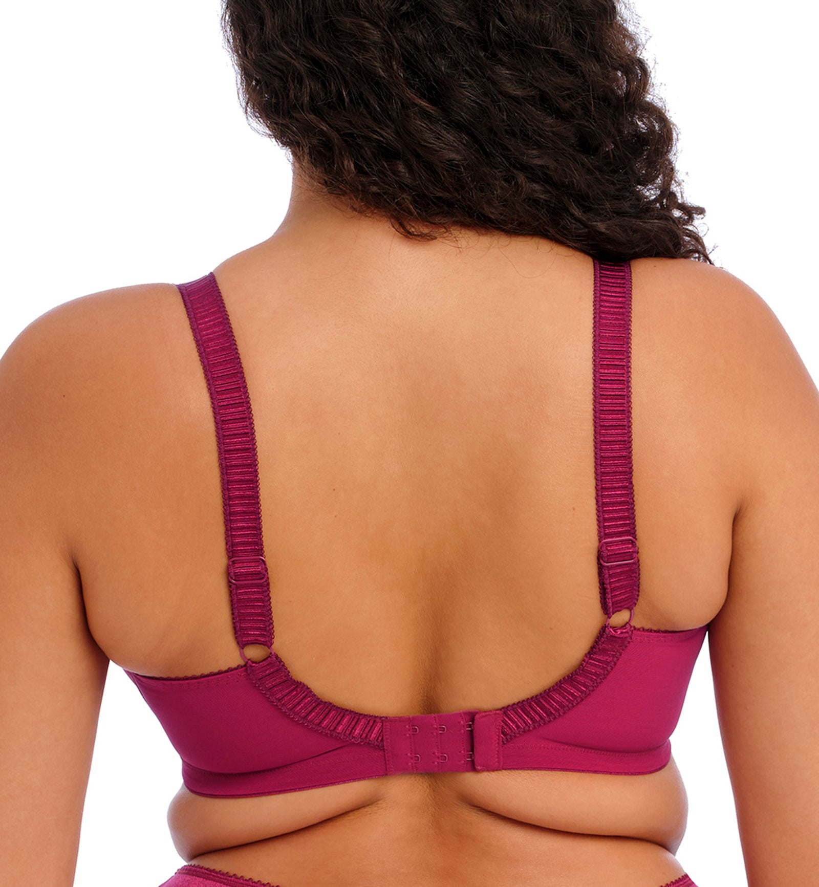 Elomi Cate Embroidered Full Cup Banded Underwire Bra (4030),34HH,Berry - Berry,34HH