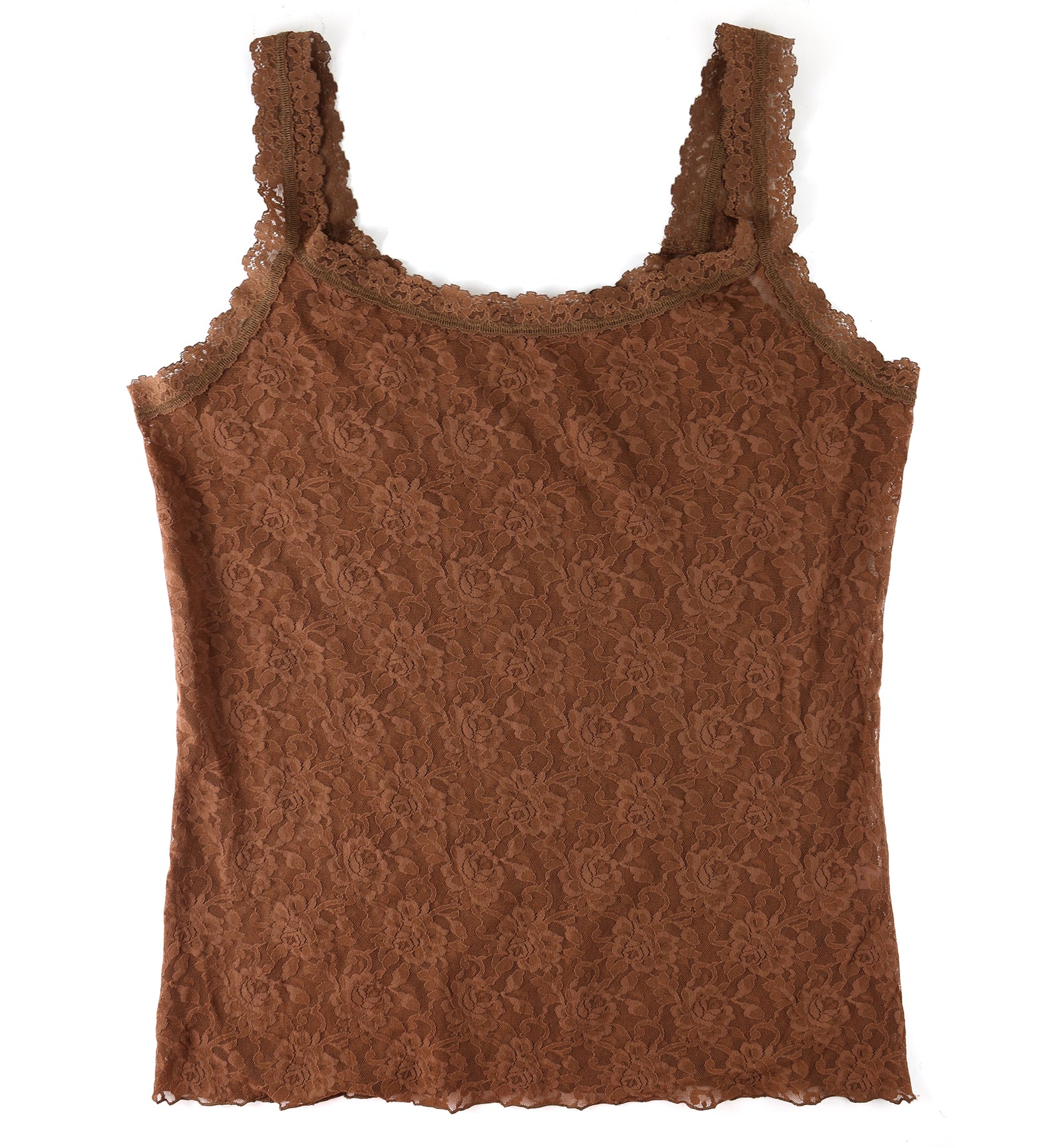 Hanky Panky Signature Lace Unlined Camisole PLUS (1390LX),1X,Macchiato - Macchiato,1X