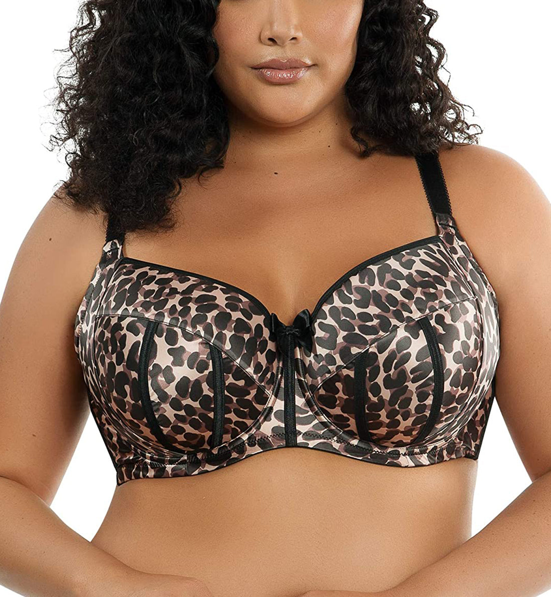 Parfait Charlotte Padded Underwire Bra (6901),32E,Leopard Brown - Leopard Brown,32E
