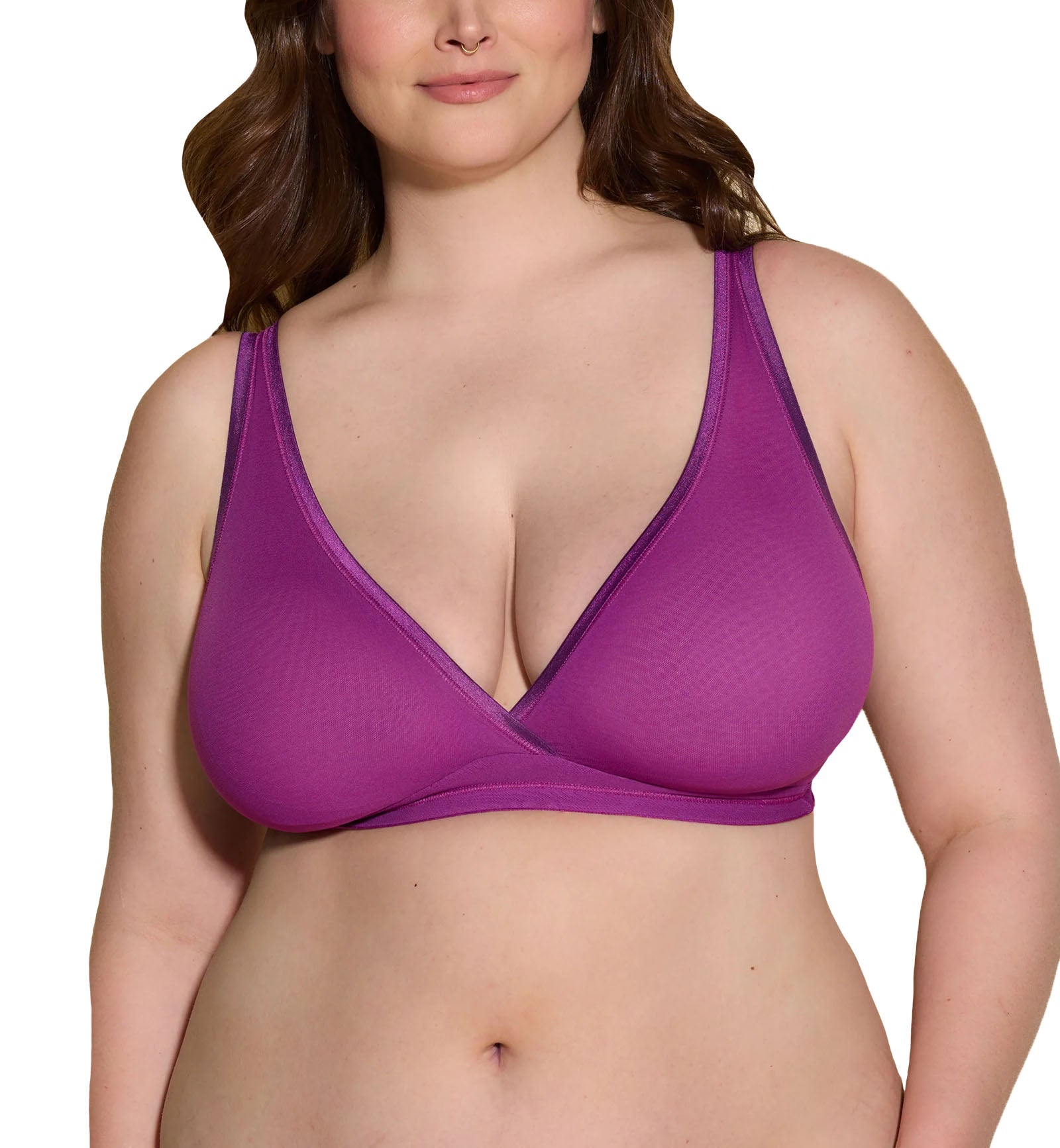 Cosabella Soire Confidence SUPER CURVY Bralette (SOIRC1312),XS,Swiss Beet - Swiss Beet,XS