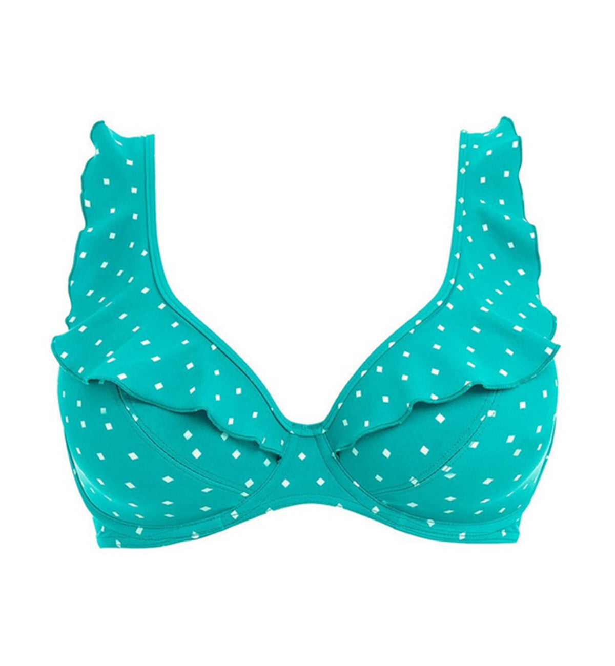 Freya Jewel Cove High Apex Underwire Bikini Top with J Hook (7230),28FF,Marine - Marine,28FF