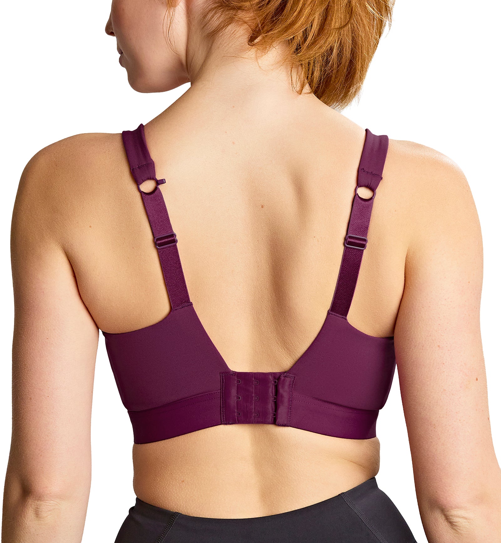 Panache Endurance Ultra Perform Non-padded Underwire Sports Bra (5022),28DD,Berry/Chalk - Berry/Chalk,28DD