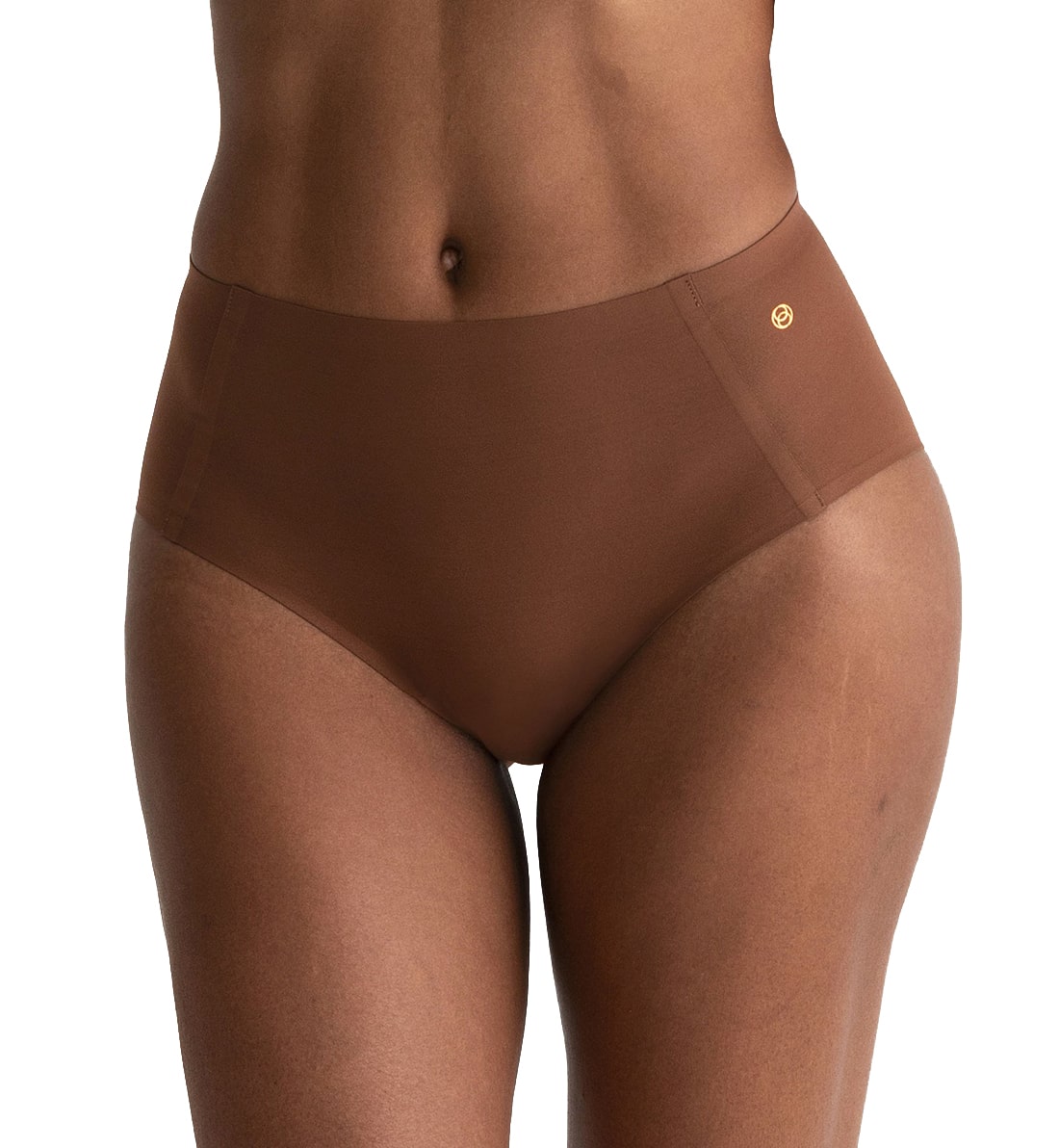 Evelyn & Bobbie High-Waisted Retro Bikini Panty (1704),US 0-14,Clay - Clay,US 0-14