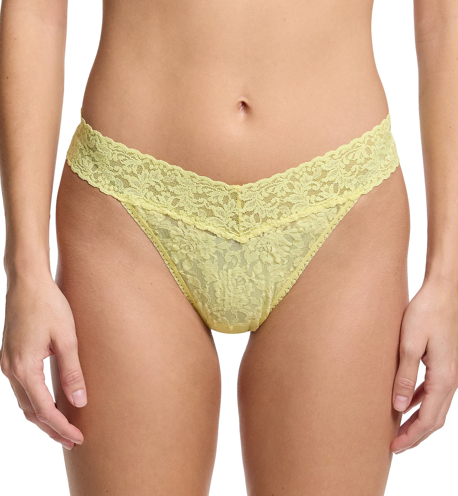 Hanky Panky Signature Lace Original Rise Thong (4811P),It's Bananas - It's Bananas,One Size