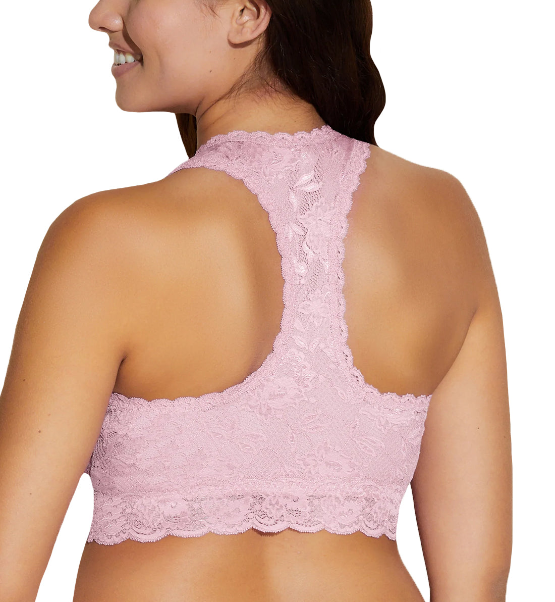 Cosabella NSN CURVY Racie Racerback Bralette (NEVER1355),Petite,Jaipur Pink - Jaipur Pink,Petite