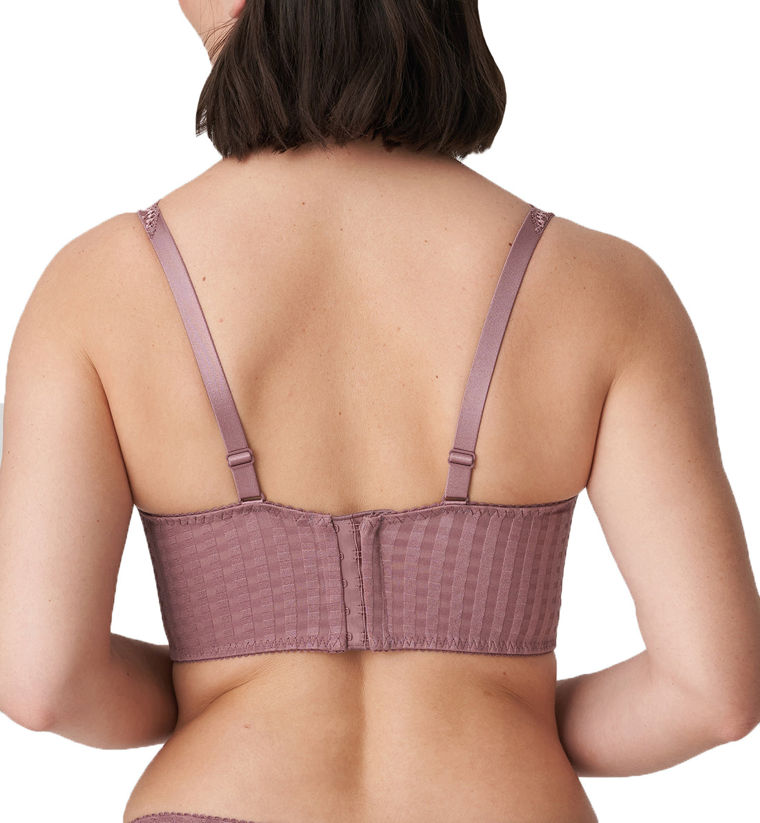 PrimaDonna Madison Plunge Longline Underwire Bra (0262126),32D,Satin Taupe - Satin Taupe,32D