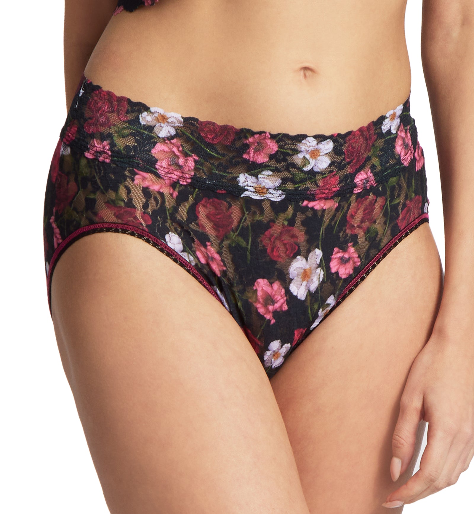 Hanky Panky Signature Lace Printed French Brief (PR461),Small,Am I Dreaming - Am I Dreaming,Small