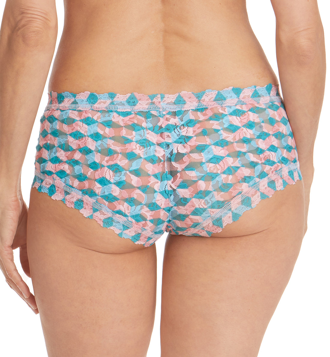 Hanky Panky Signature Lace Printed Boyshort (PR4812P),XS,What the Hex - What the Hex,XS