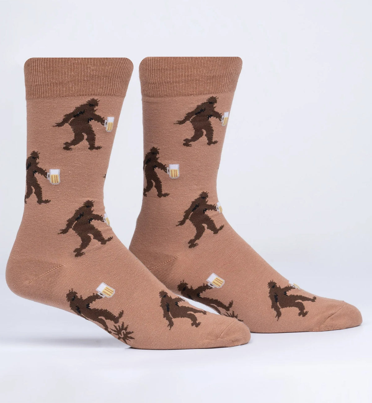 SOCK it to me Men's Crew Socks (MEF0550),Lager than Life - Lager than Life,One Size