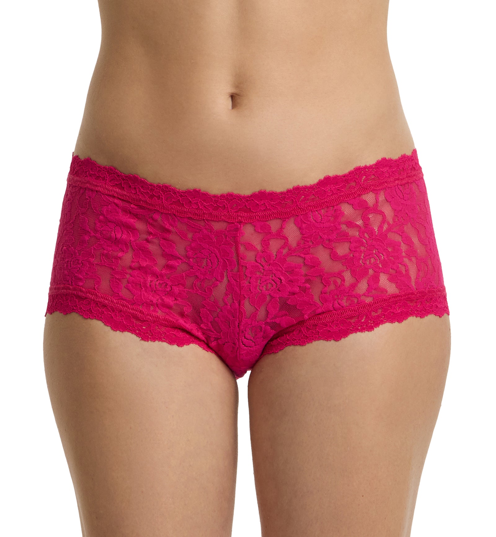 Hanky Panky Signature Lace Boyshort (4812P),XS,Sealed With A Kiss - Sealed With A Kiss,XS