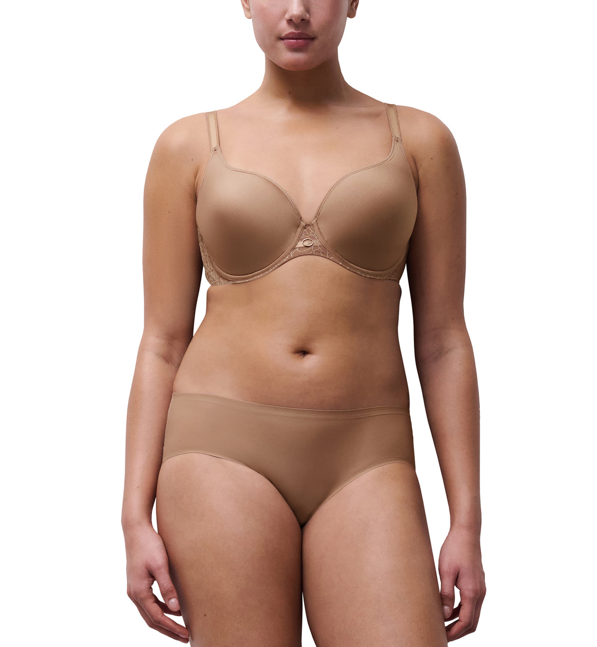 Chantelle Belle Sexy Solution Plunge Underwire Bra (C10INE),30D,Coffee Latte - Coffee Latte,30D