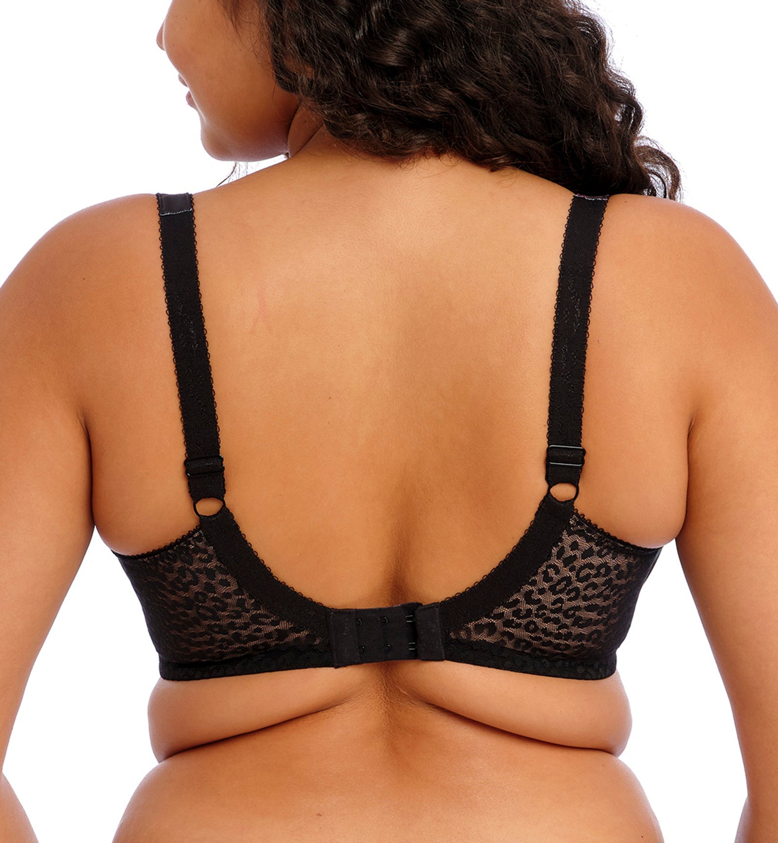 Elomi Lucie Banded Stretch Lace Plunge Underwire Bra (4490),32GG,Rock N Rose - Rock N Rose,32GG